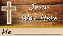 Load image into Gallery viewer, "Jesus Was Here" Business card images
