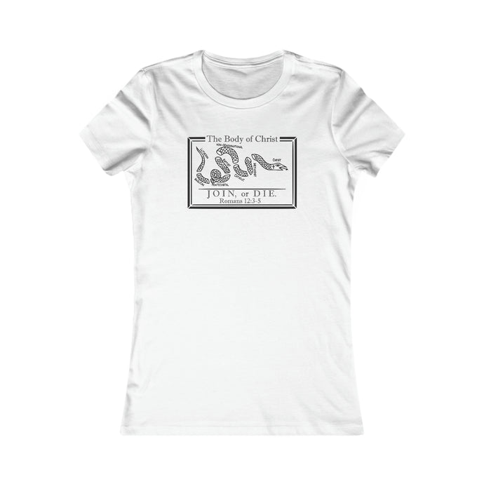 Women's Tee - The Body of Christ: Join or Die.