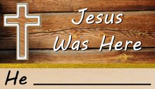 Load image into Gallery viewer, &quot;Jesus Was Here&quot; Business card images