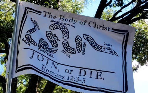 Flag - The Body of Christ: Join or Die.